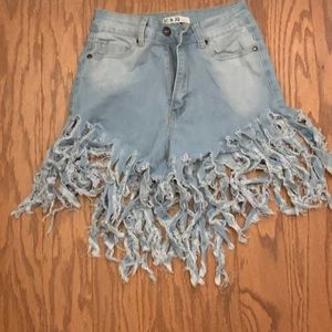 Distressed Jean Shorts (PURCHASE ON WEBSITE)